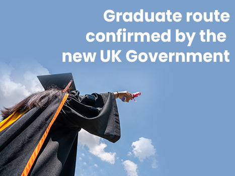 Graduate route confirmed by the new UK Government