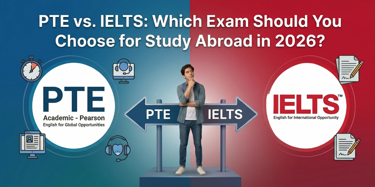 PTE vs IELTS: Which Exam Should You Choose for Study Abroad in 2026?