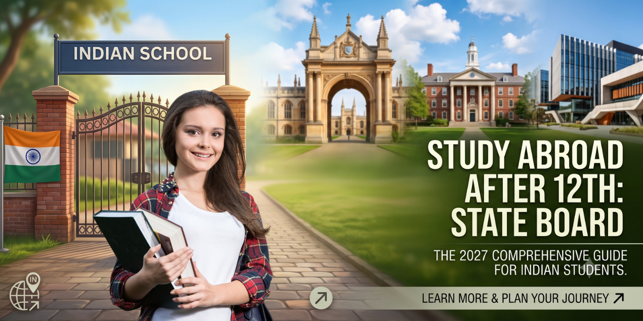 Study Abroad After 12th from State Board: 2027 Guide for Indian Students