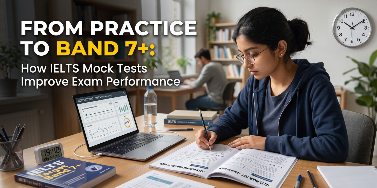 From Practice to Band 7+: How IELTS Mock Tests Improve Exam Performance